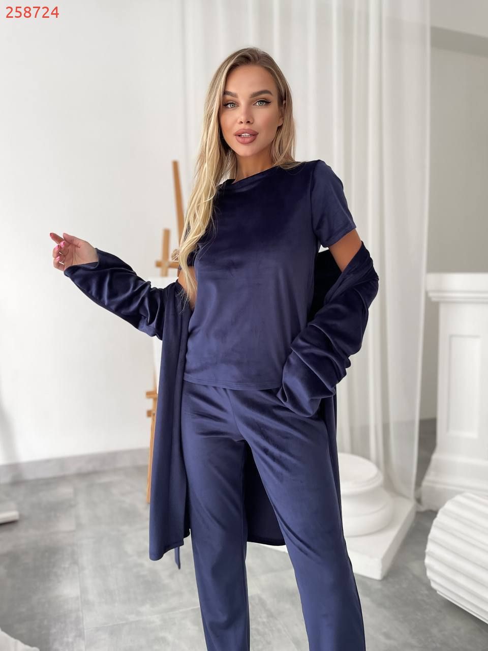 Комплект-трійка темно-синій №258724 — фото 6
