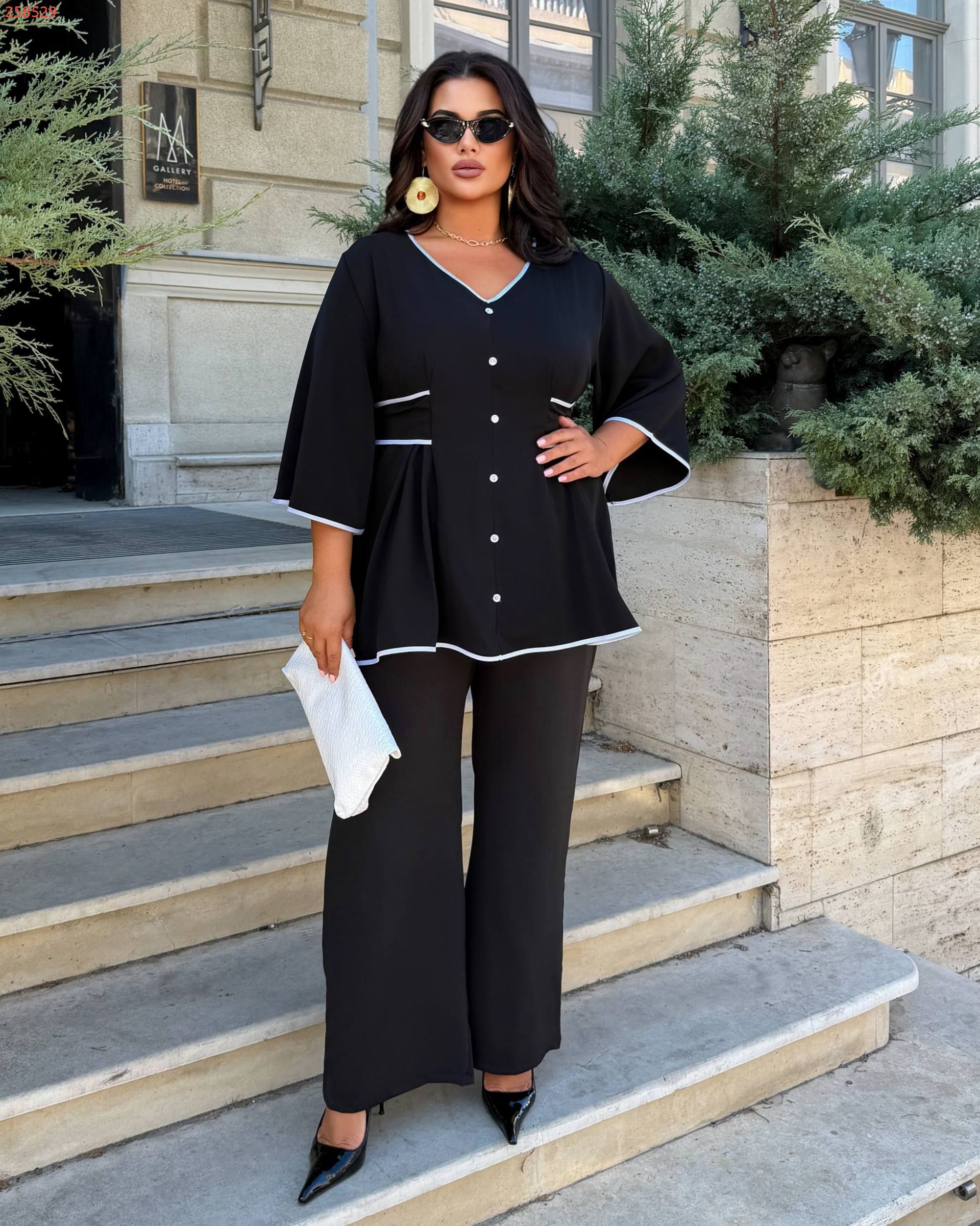 Сорочка чорна №258529 — фото 7