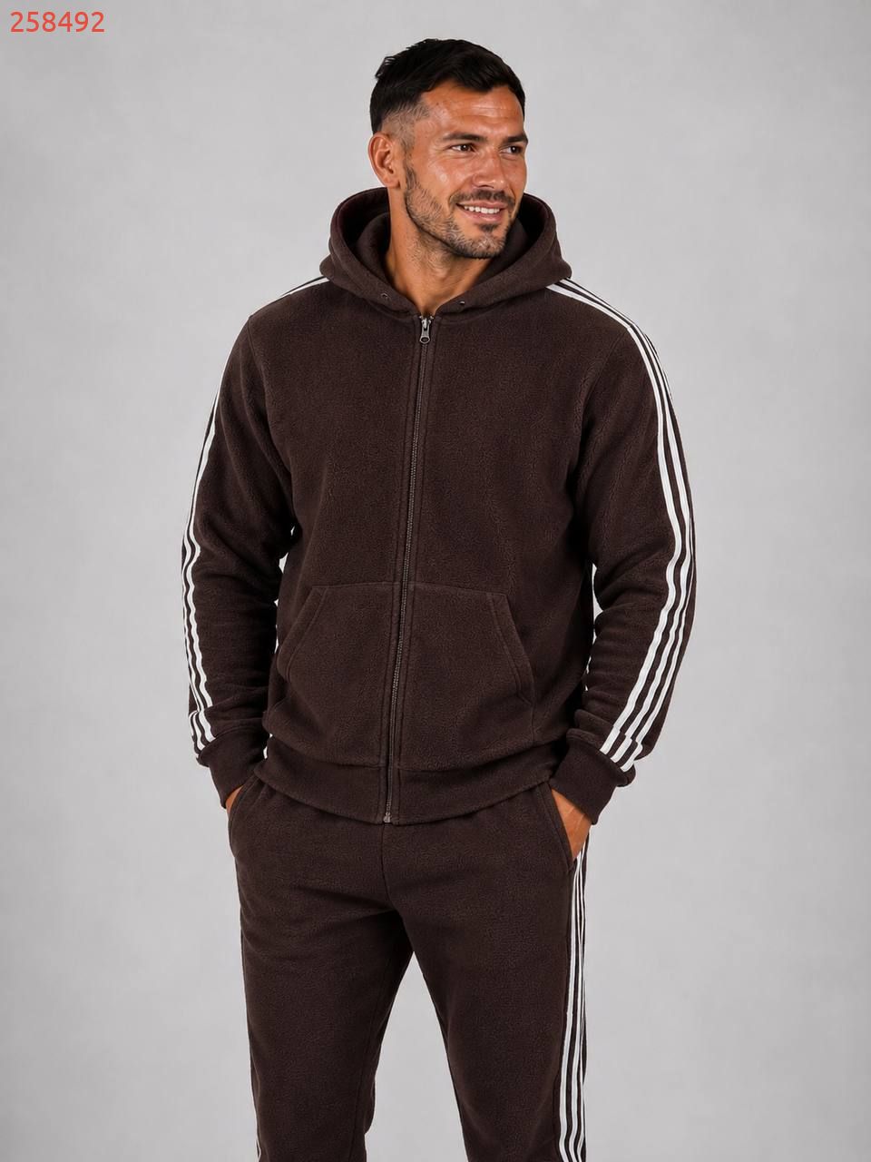 Костюм чоловічий теплий шоколад №258492 — фото 3