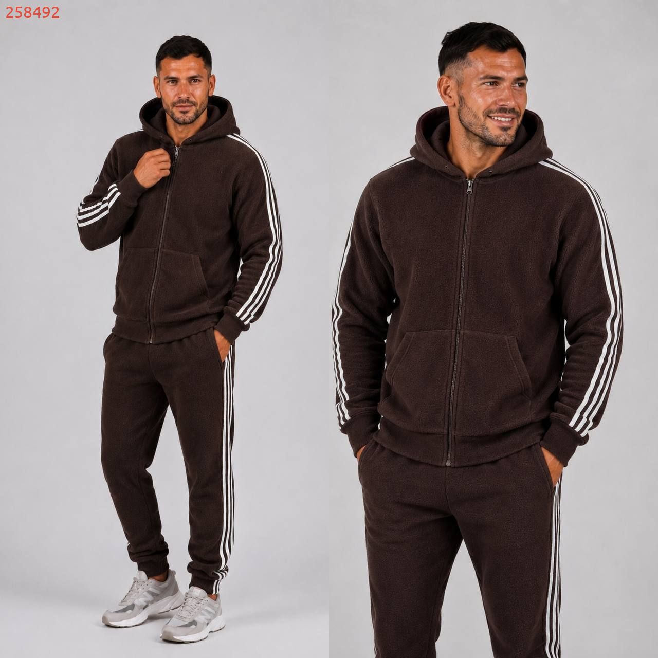 Костюм чоловічий теплий шоколад №258492 — фото 6