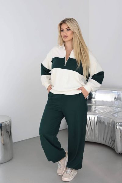 Стильний та неймовірно комфортний костюм пляшка вільного крою №259704