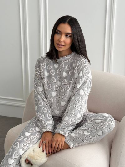 Домашній костюм сірий №259769