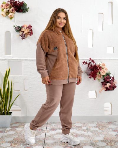 Стильний, теплий костюм махра моко №258667