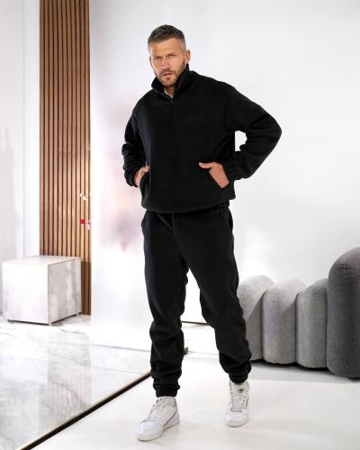 Чоловічий чорний костюм з флісу №259561