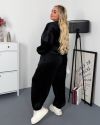 Стильний та комфортний костюм вільного крою чорний №260069 — фото 2