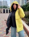 Куртка осінь/зима лайм №258243 — фото 6