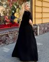 Сукня довга у стилі бохо чорна ВЧ №1031 — фото 5
