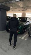 Чоловічий теплий костюм тринитка пеньє на флісі чорний №259435 — фото 7