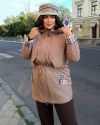 Жіноча демісезонна куртка мокко №258223 — фото 9