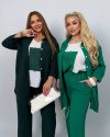 Прогулянковий костюм трійка темнозелений ВЧ №874 — фото 5