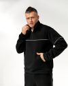Чоловічий чорний костюм з тринитки на флісі №259568 — фото 5