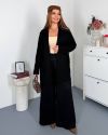 Теплий стильний костюм чорний №259939 — фото 5