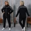 Чорний велюровий костюм +паетка на велюрі №260072 — фото 1