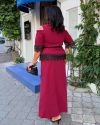 Стильний костюм бордо №258467 — фото 6