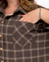 Сорочка жіноча шоколад №257983 — фото 7