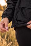 Вітровка чорна на флісовій підкладці №259454 — фото 7