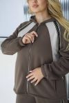 Бомбезний капучино костюм з ефектним дизайнерським декором - лампасом №258514 — фото 4