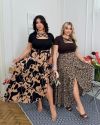 Спідниця на запах з трикотажу леопардова  ZZ №4098 — фото 1