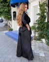 Стильний костюм з шовку чорний №258472 — фото 6