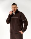 Чоловічий шоколад костюм з тринитки на флісі №259570 — фото 3