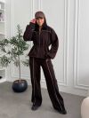 Теплий костюм на флісі шоколад №260144 — фото 1