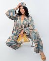 Костюм двійка з банданою бірюзовий ТК №1864 — фото 4