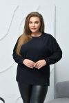 Туніка чорна з рукавами типу «летюча миша» №259506 — фото 1