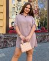 Легка літня сукня сорочка з мусліну мокко ВЧ №916 — фото 2