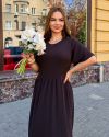 Сукня довга у стилі бохо шоколадна ВЧ №1031 — фото 7