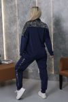 Синій велюровий костюм +паетка на велюрі №260073 — фото 3