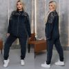 Смарагдовий велюровий костюм +паетка на велюрі №260074 — фото 1
